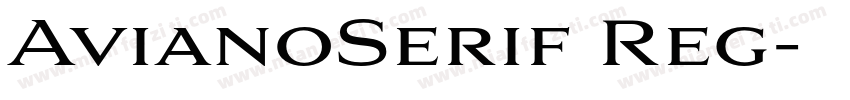 AvianoSerif Reg字体转换